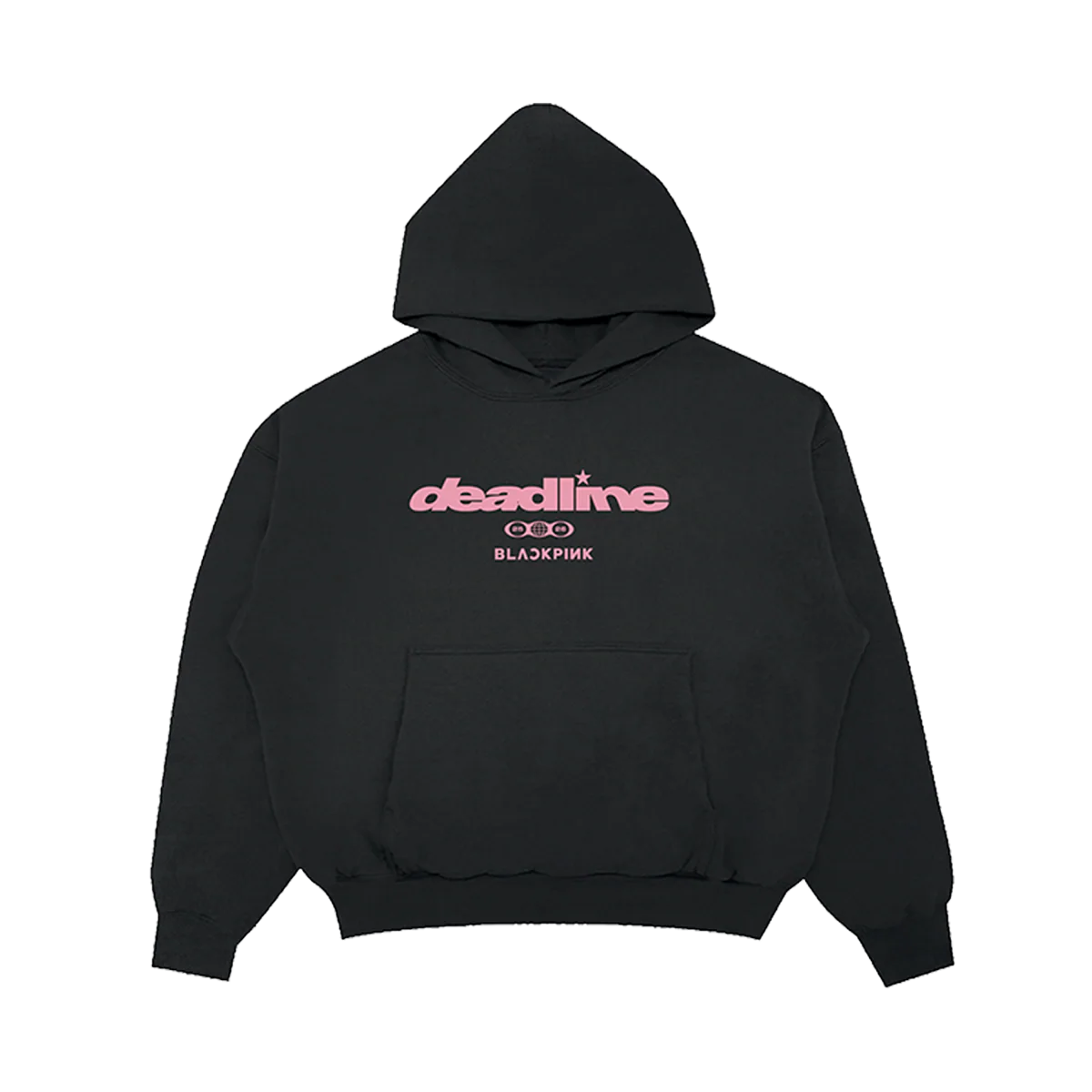 BLACKPINK Continent Logo Hoodie Black