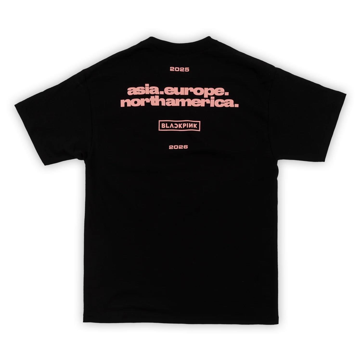 BLACKPINK Continent Logo Tee Black - Image 2