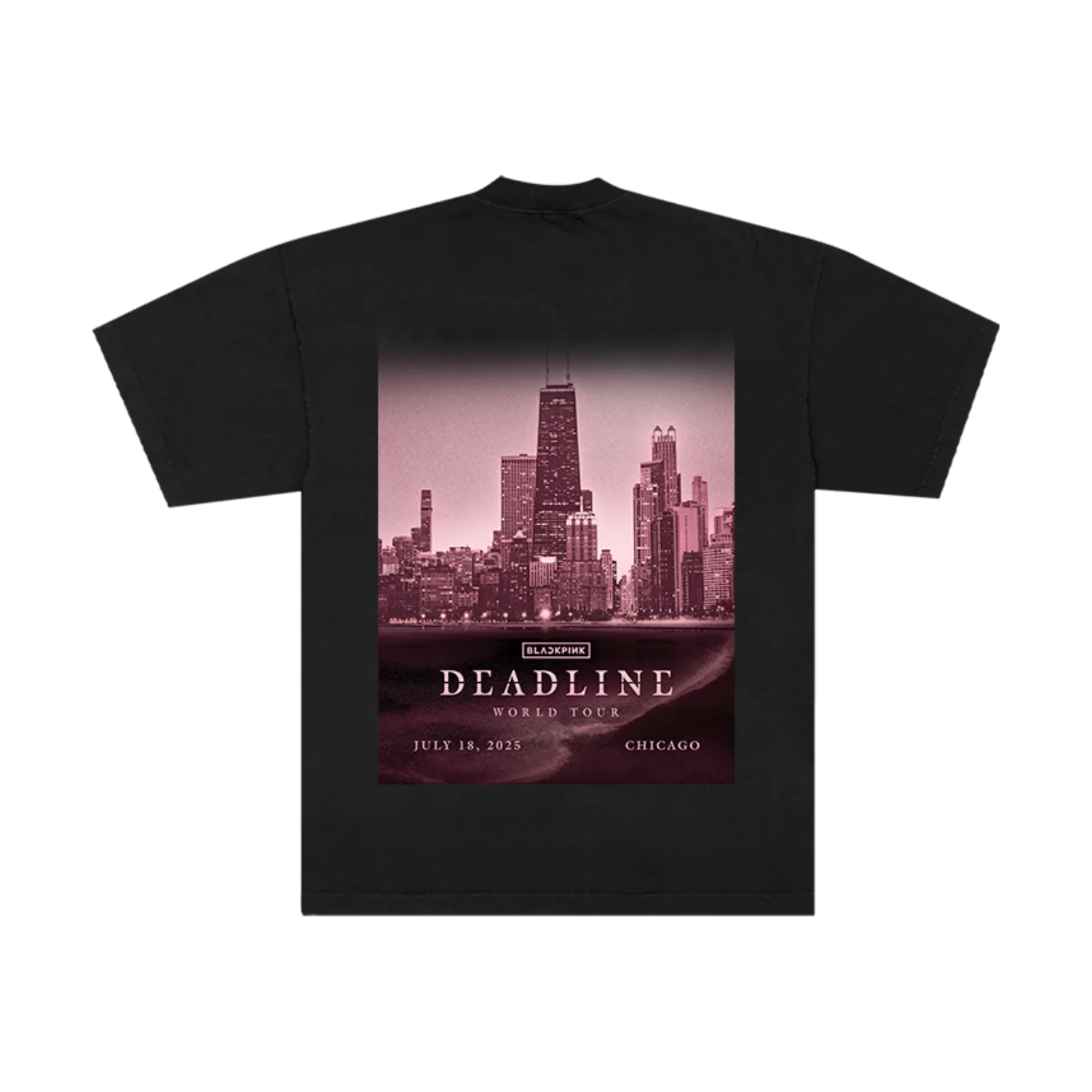 BLACKPINK Exclusive City Tee Chicago Black