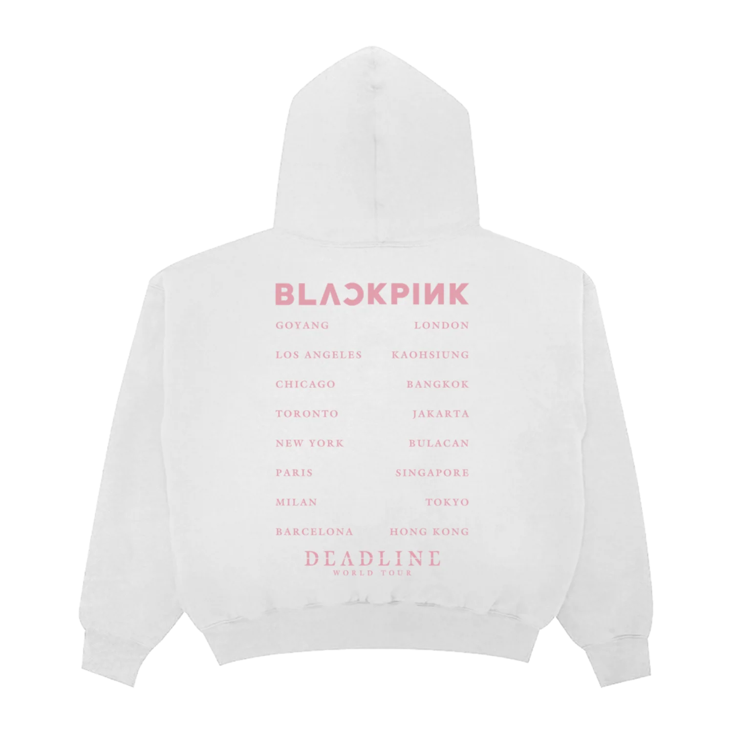 BLACKPINK Foil Zip Hoodie White - Image 2
