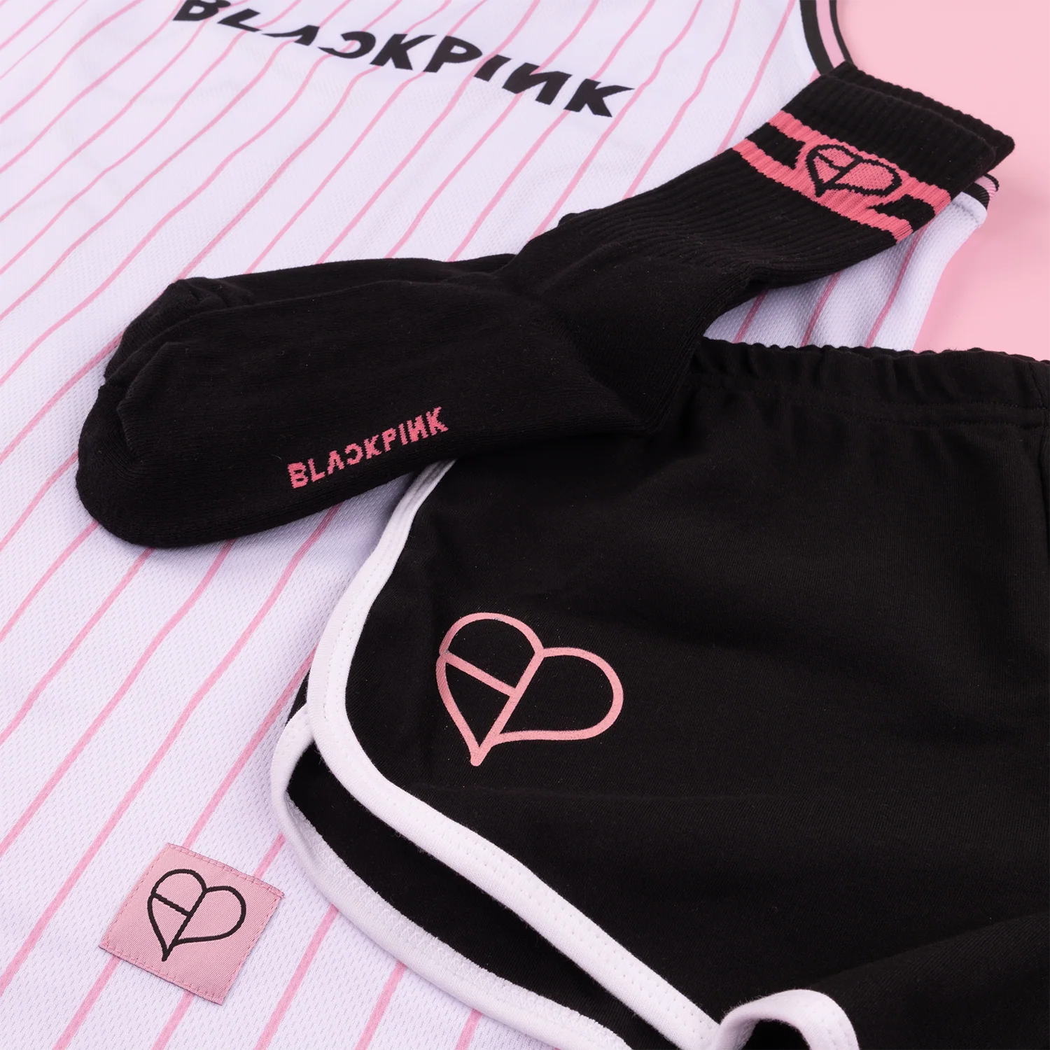 BLACKPINK Track Shorts Black - Image 3